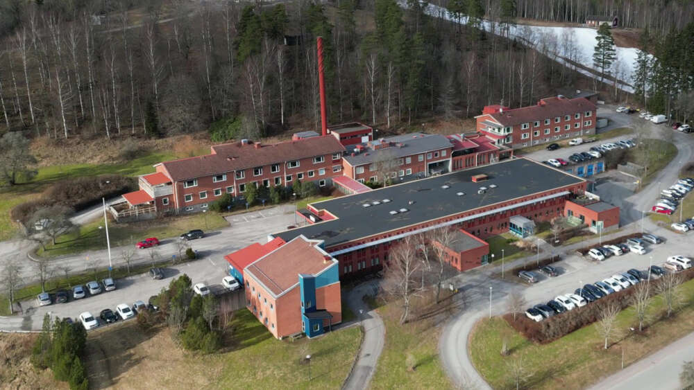 Parkeringen vid vårdcentralen i Sävsjö