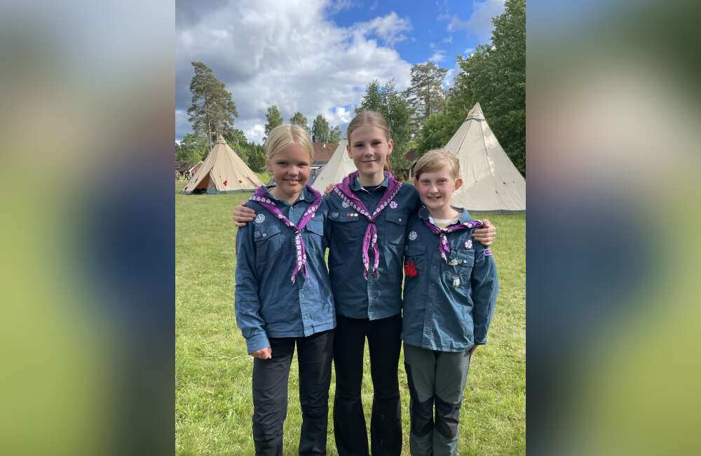 Vrigstadscouter på läger - bild 1