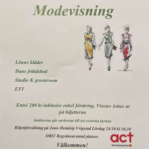 Visning i Vrigstad Församlingshem!