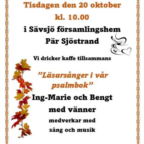 Andakt för daglediga 20 oktober