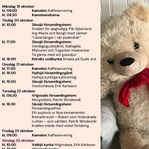 Välkomna till oss under v 43