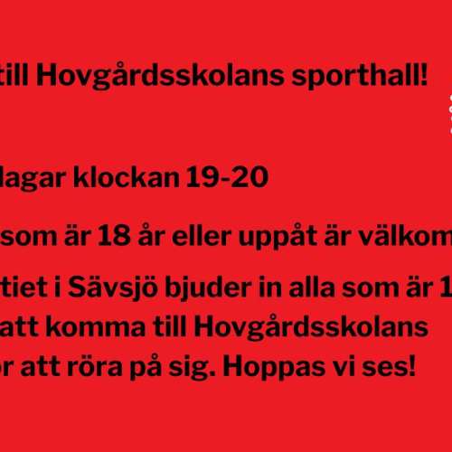Välkomna till Hovgårdsskolans sporthall!