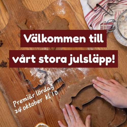 START JULFÖRSÄLJNING Lördag 24/10 kl 10.00