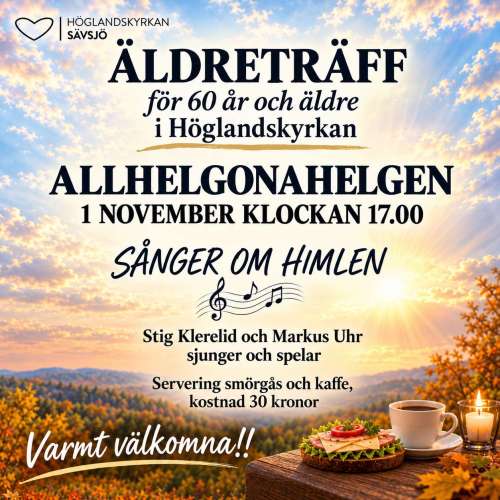 Äldreträff i Allhelgonahelgen