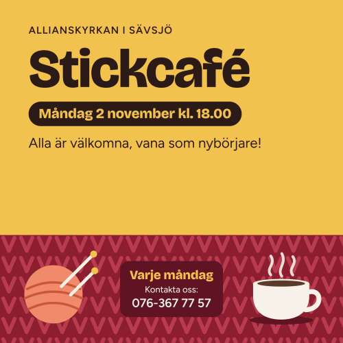Välkommen till Stickcafé!