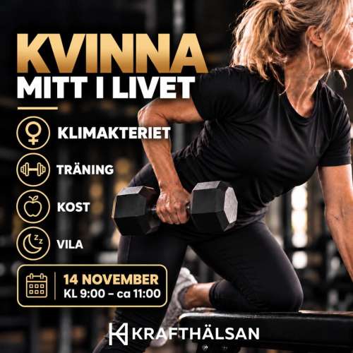 Kvinna mitt i livet
